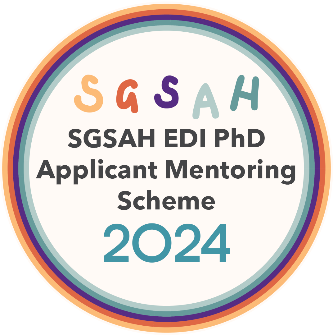 A rainbow circle with text inside