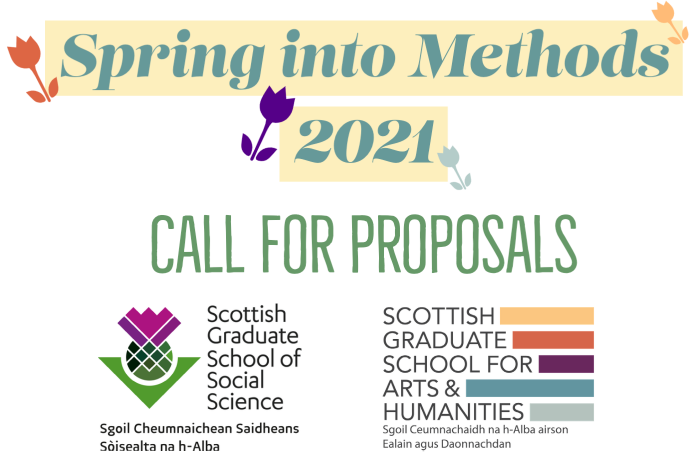 Spring into Methods 2021 Call for Proposals Graphic