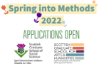 Spring into Methods 2022 Applications Open