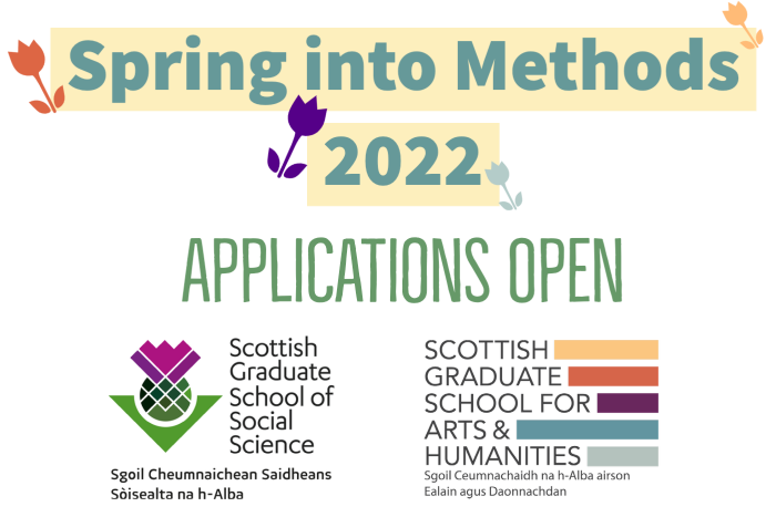 Spring into Methods 2022 Applications Open