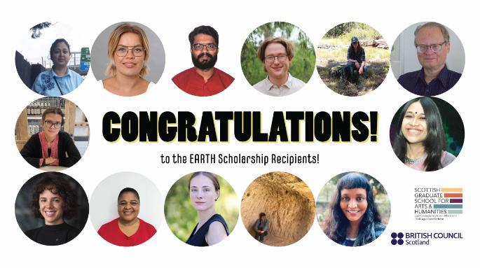 Images of 13 EARTH Scholarship recipients